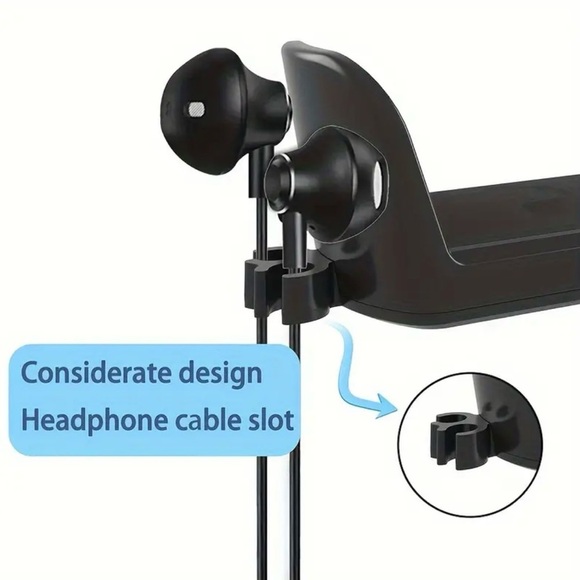 Under Desk Headphone Holder Mount 360° Rotating Clamp Hanger - Picture 7 of 10